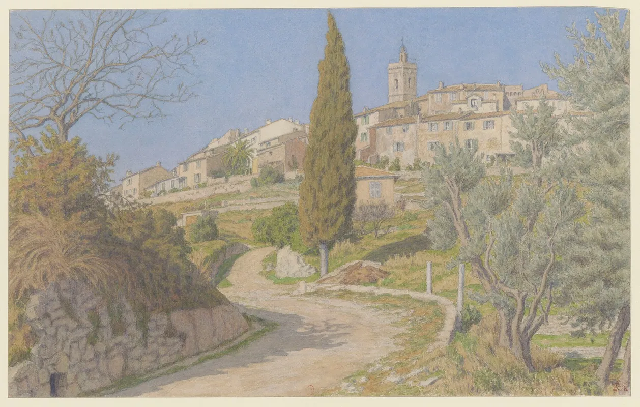 Mougins by Henri Rivière - Canvas Print