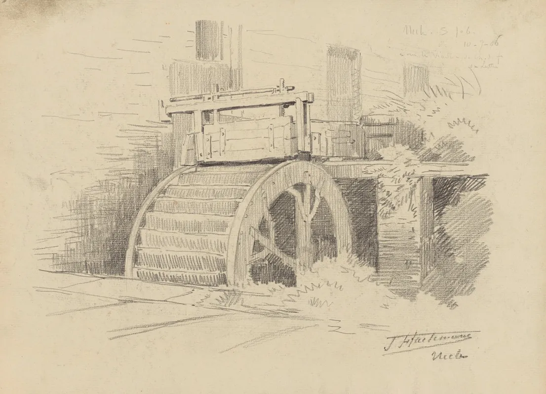 Moulin A Aube A Uccle Saint Job Detail De La Roue