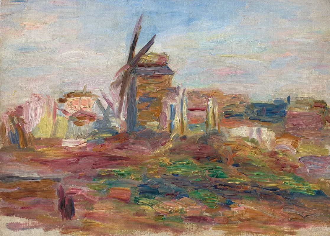 Moulin Sur La Colline De Montmartre