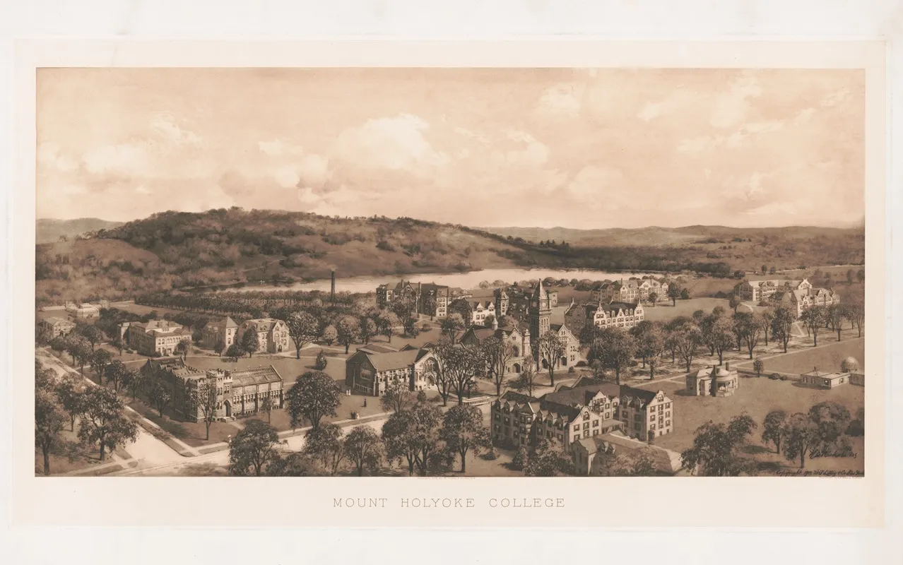 Mount Holyoke College by Richard Rummell - Canvas Print