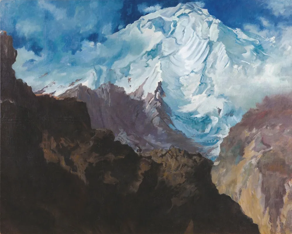 Mount Rakaposhi by Alexandre Jacovleff - Canvas Print