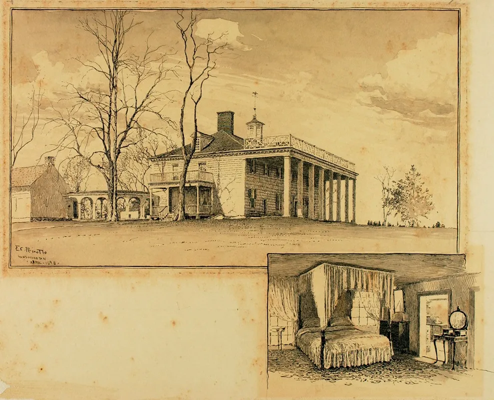 Mount Vernon 4 by Ernest Peixotto - Canvas Print