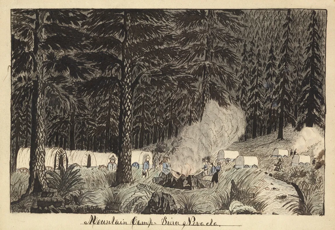 Mountain Camp Siera Nevada by Daniel A. Jenks - Canvas Print