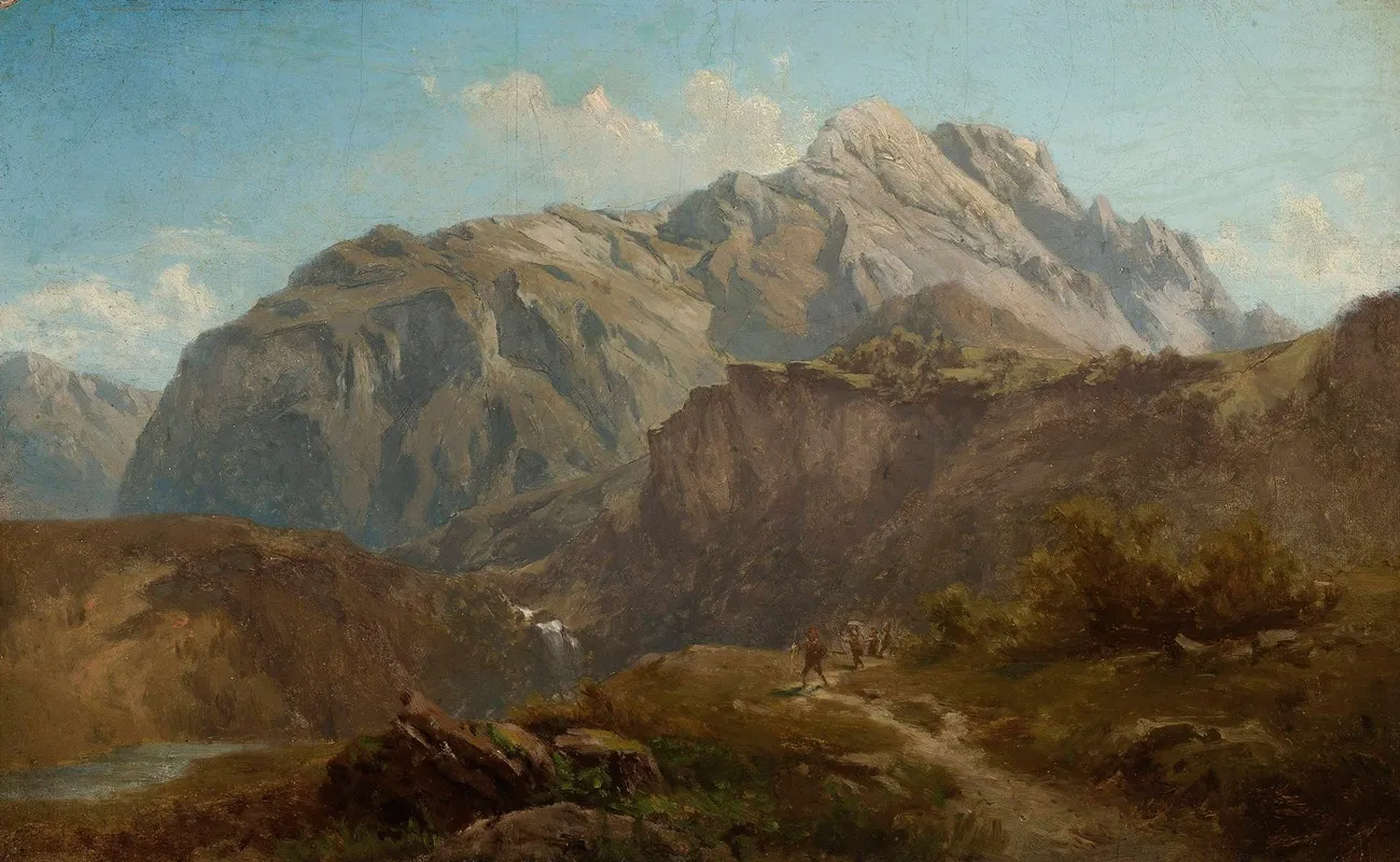 Mountain Landscape 37 by Antoni Kozakiewicz - Canvas Print