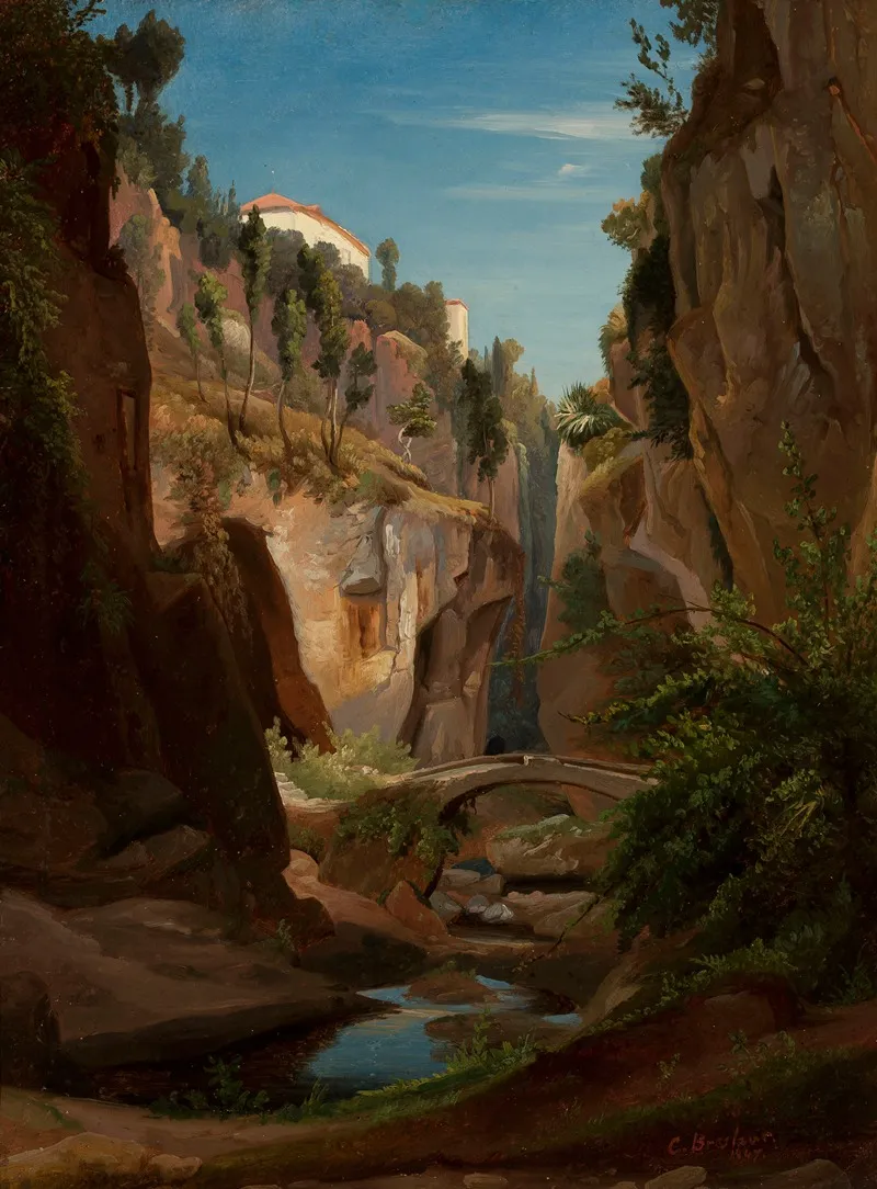 Mountain Landscape 59 by Chrystian Breslauer - Canvas Print