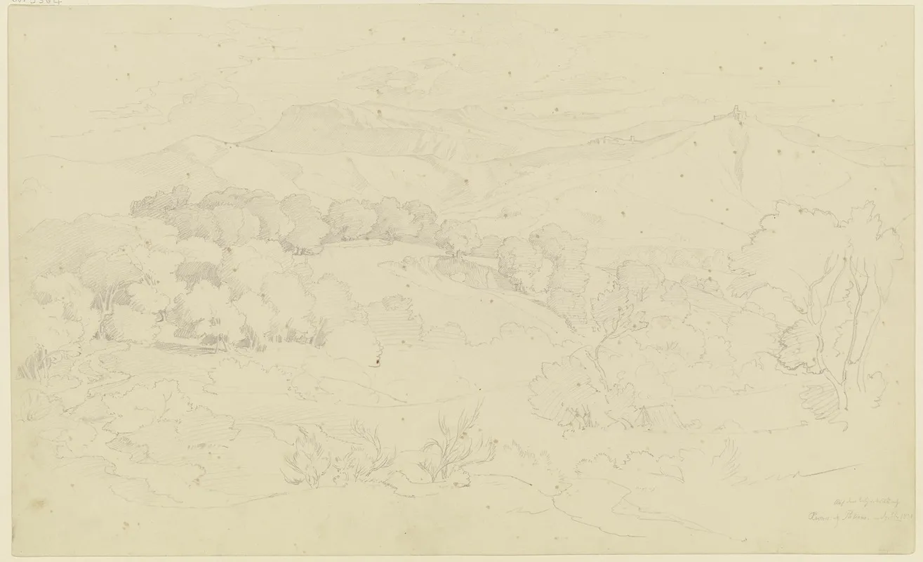 Mountain Landscape Near Olevano 2