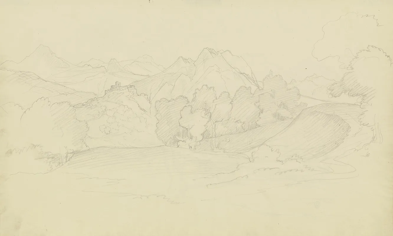 Mountain Landscape Near Olevano