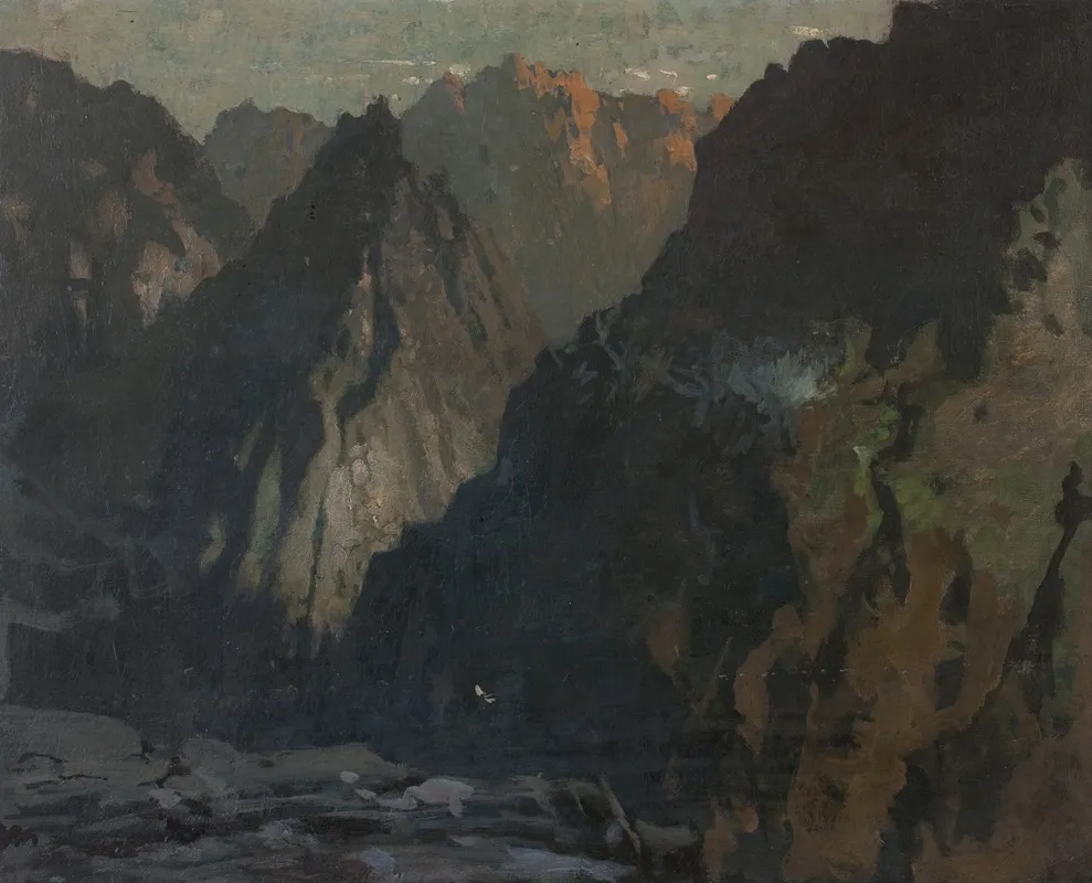 Mountain Landscape Possibly The Cullins Skye