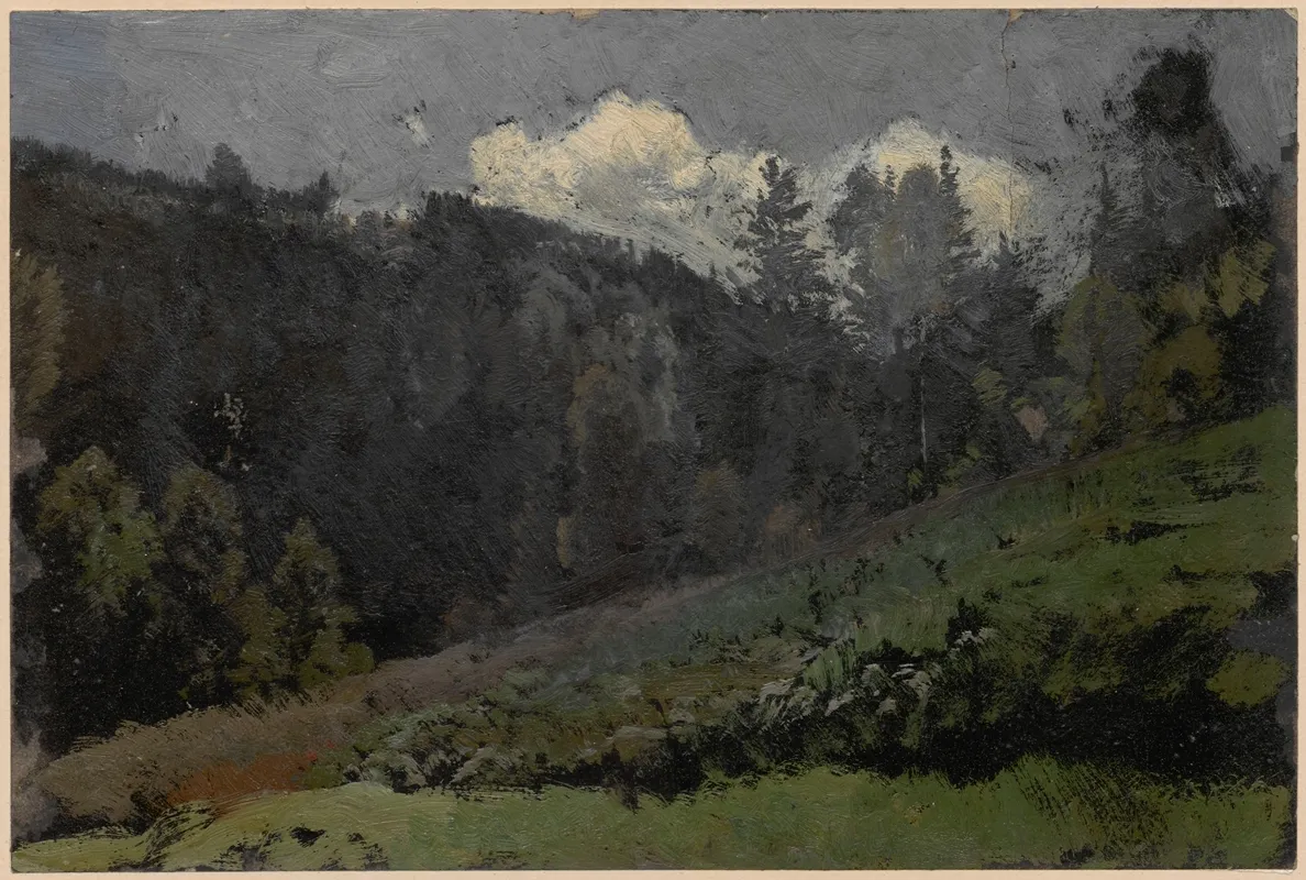 Mountain Slope by Adolf Dressler - Canvas Print