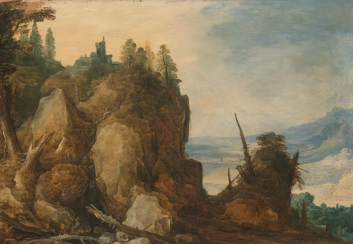 Mountain View 3 by Joos de Momper - Canvas Print