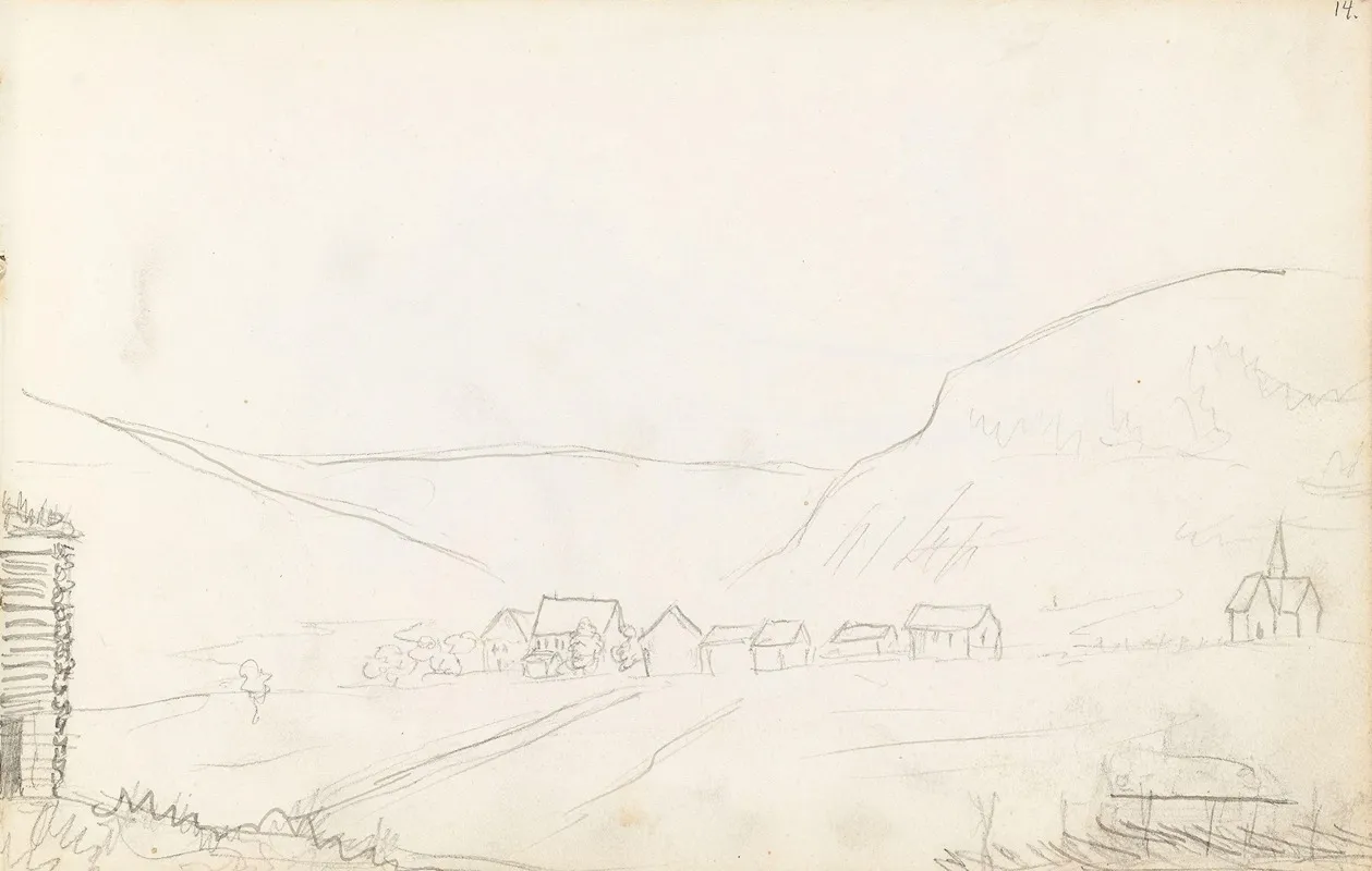Mountain Village And Church