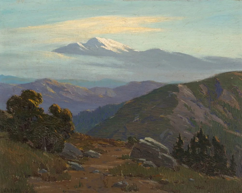Mountain Vista by Elmer Wachtel - Canvas Print