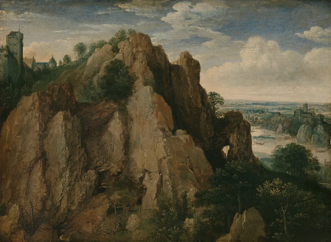 Mountainous Landscape 13 by Lucas van Valckenborch - Canvas Print