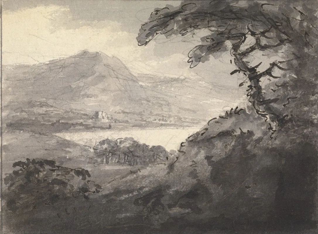 Mountainous Landscape With A Lake