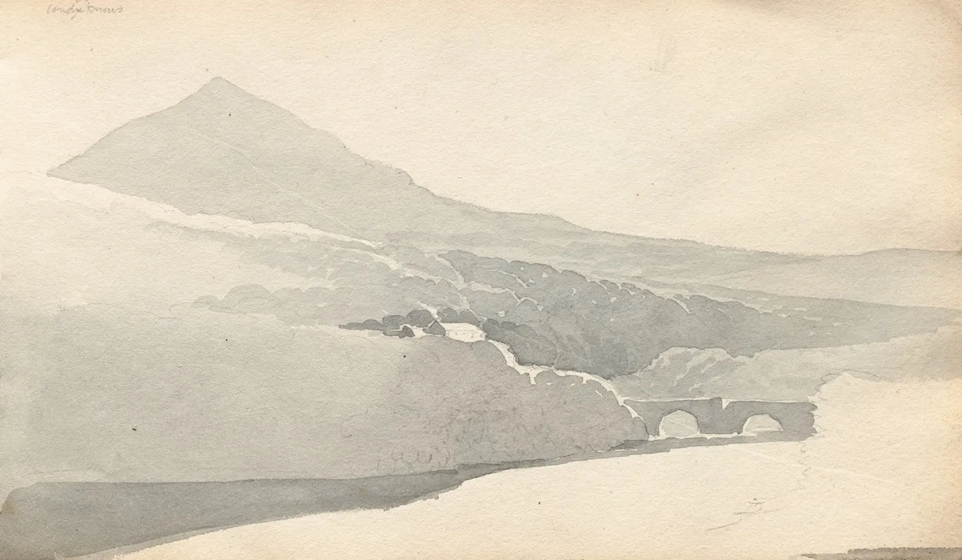 Mountainous Landscape With Bridge by Samuel Prout - Canvas Print