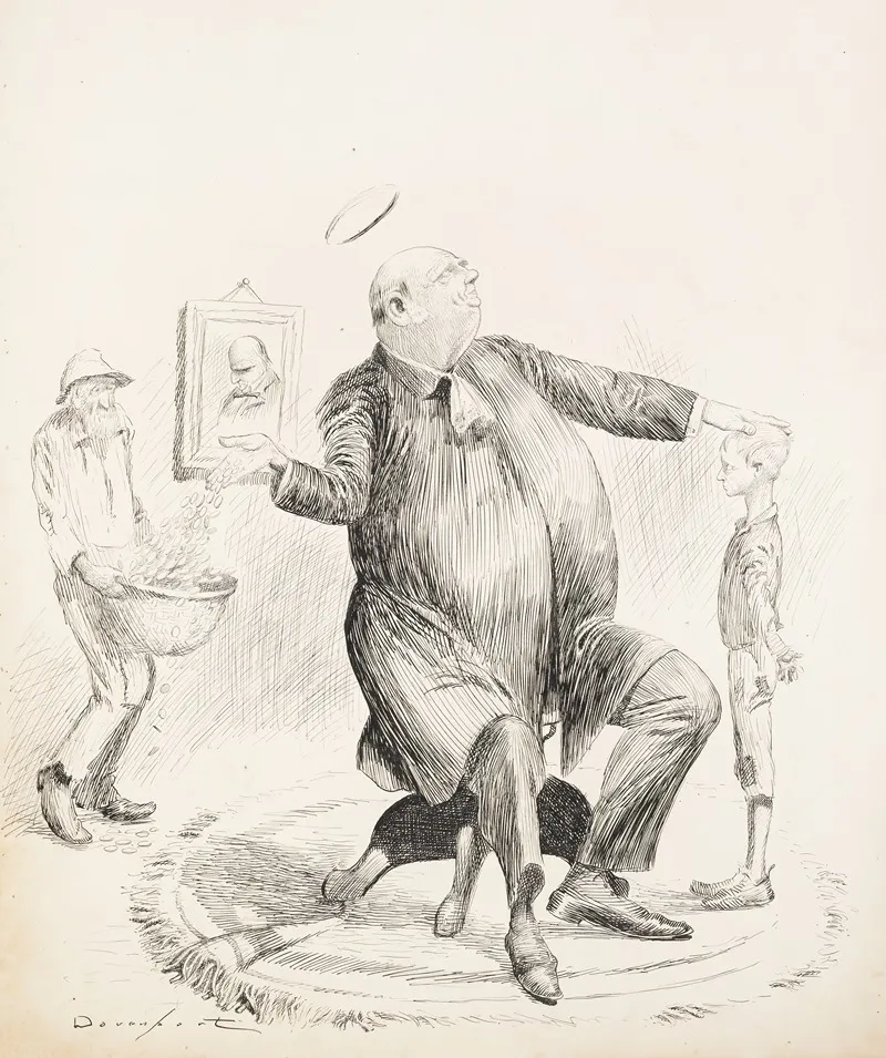 Mr Hanna As He Would Like To Be Caricatured