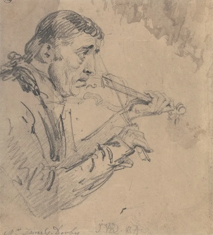 Mr James Derby Playing The Violin