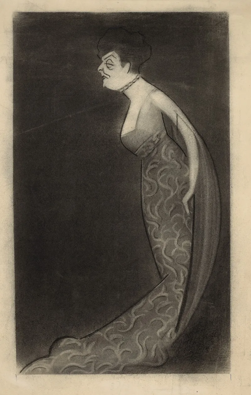 Mrs Geo Gould by Marius de Zayas - Canvas Print