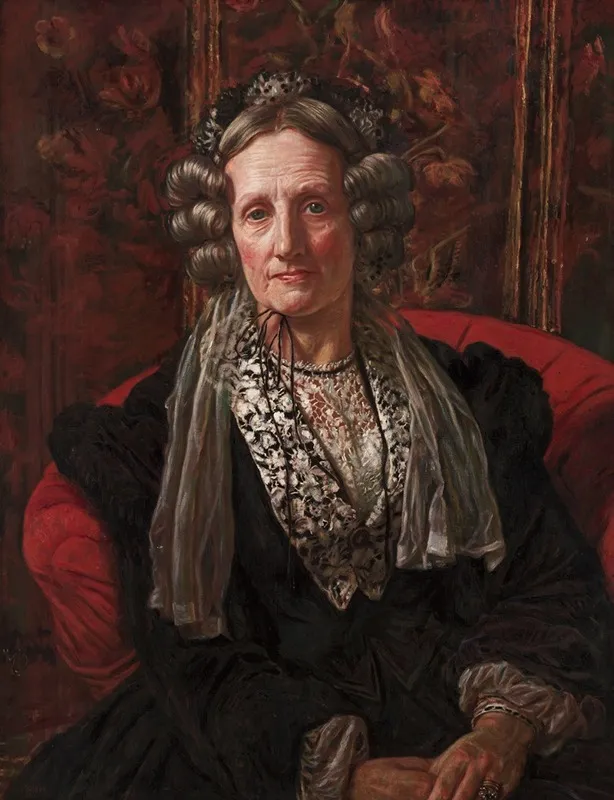 Mrs George Waugh by William Holman Hunt - Canvas Print