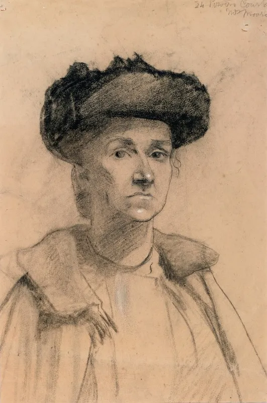 Mrs Moore 24 Powers Court by Sarah Henrietta Purser - Canvas Print