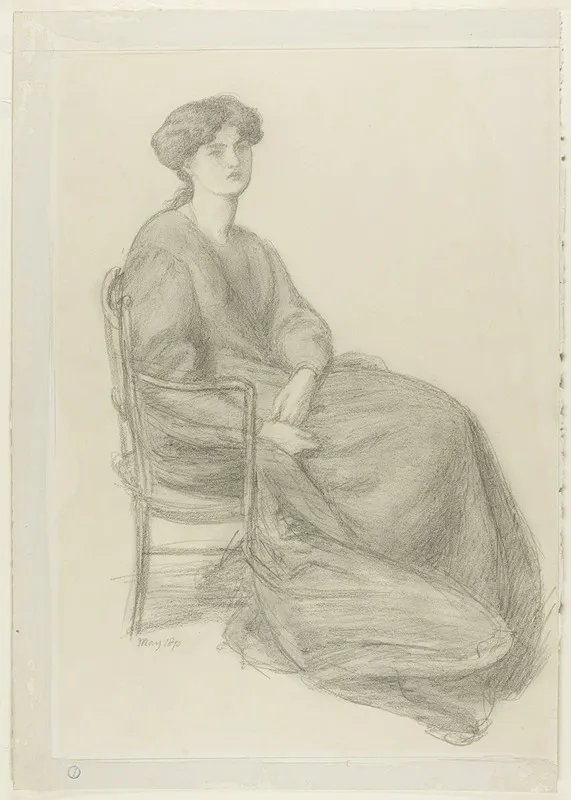 Mrs William Morris Seated In Chair