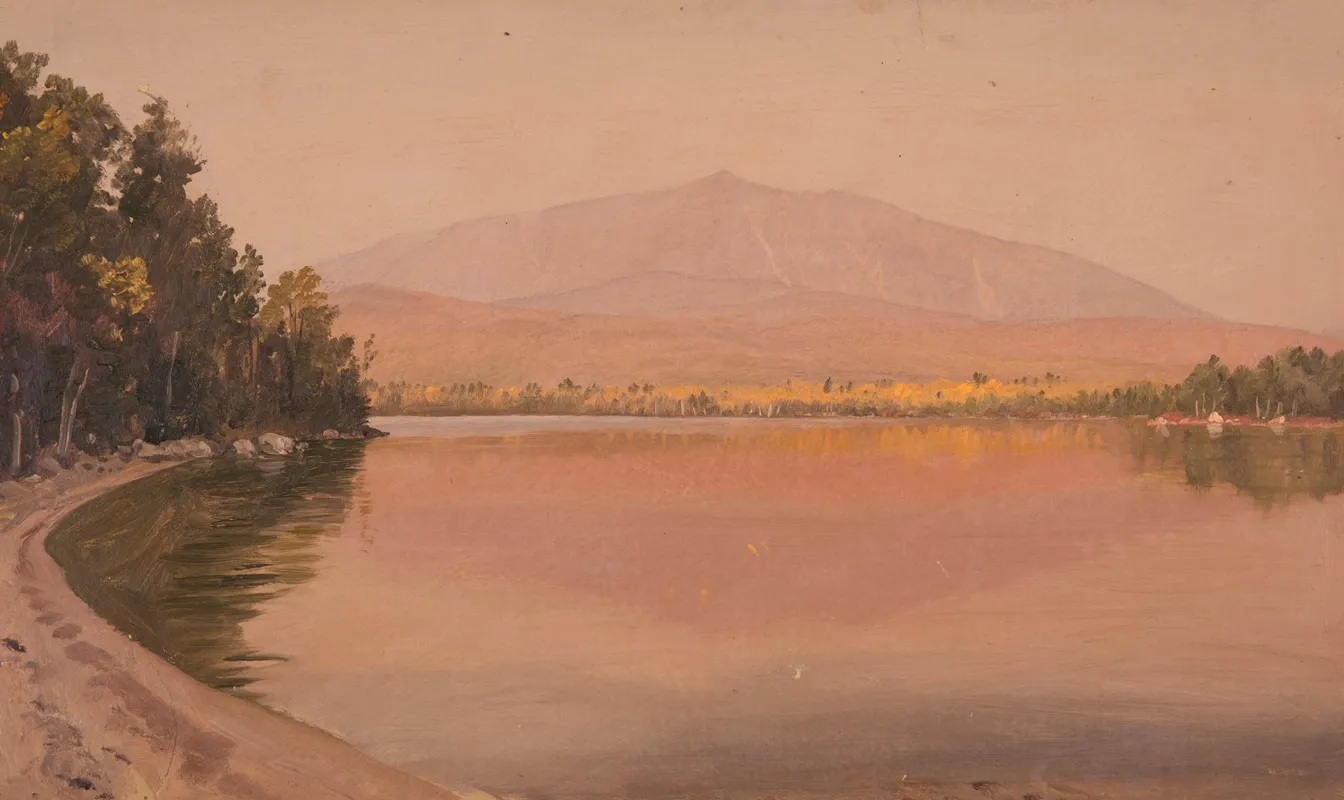 Mt Katahdin From Togue Pond 3 by Frederic Edwin Church - Canvas Print