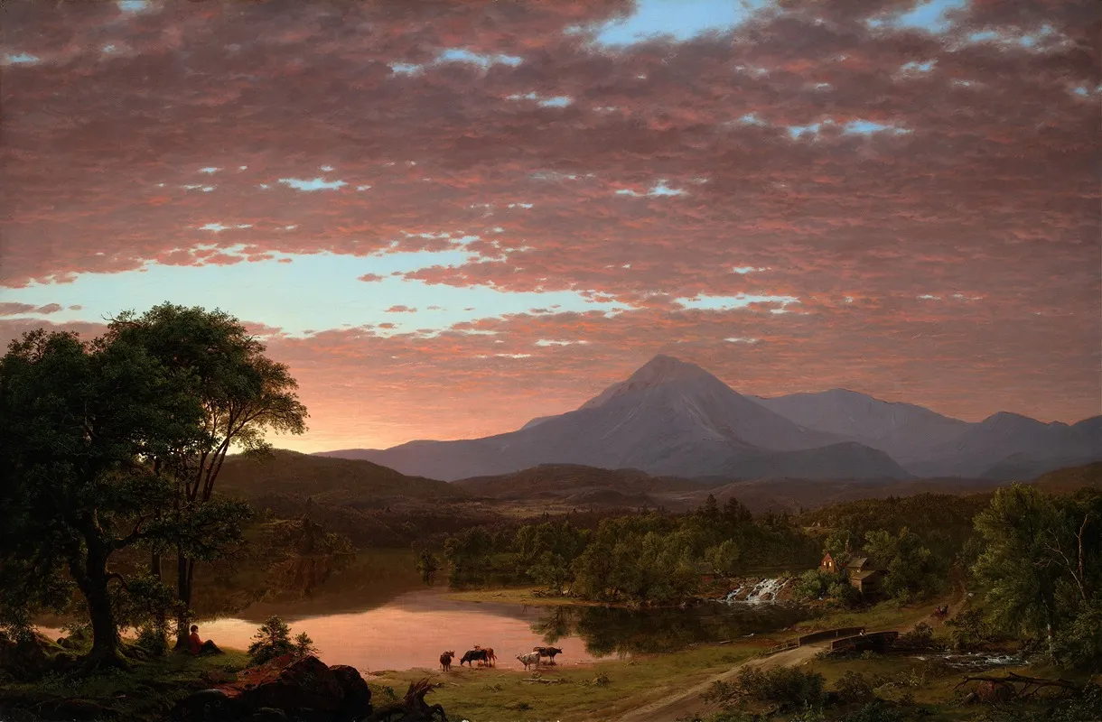 Mt Ktaadn by Frederic Edwin Church - Canvas Print
