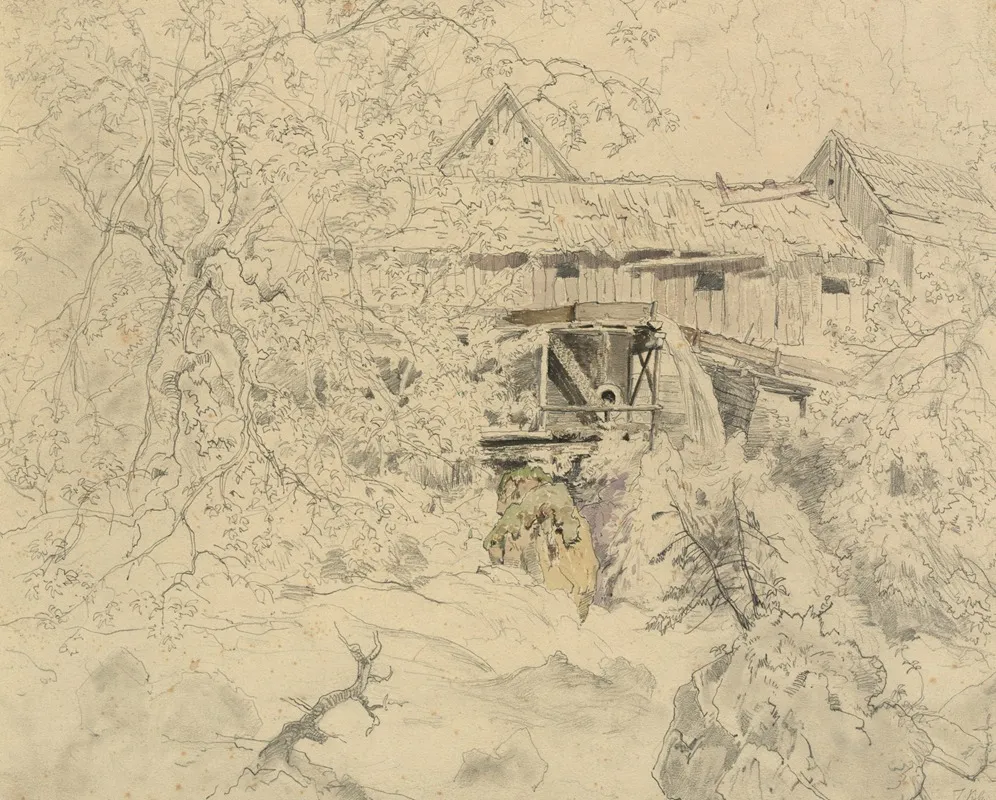 Muhle 2 by Tina Blau - Canvas Print