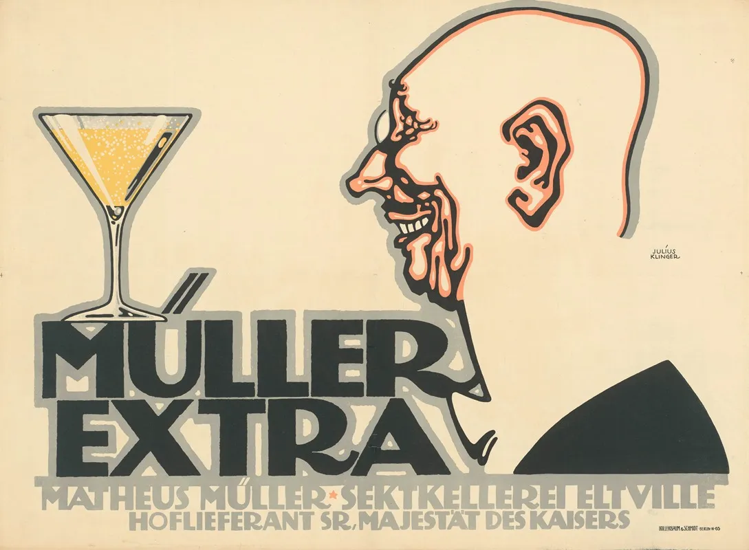 Muller Extra 2 by Julius Klinger - Canvas Print