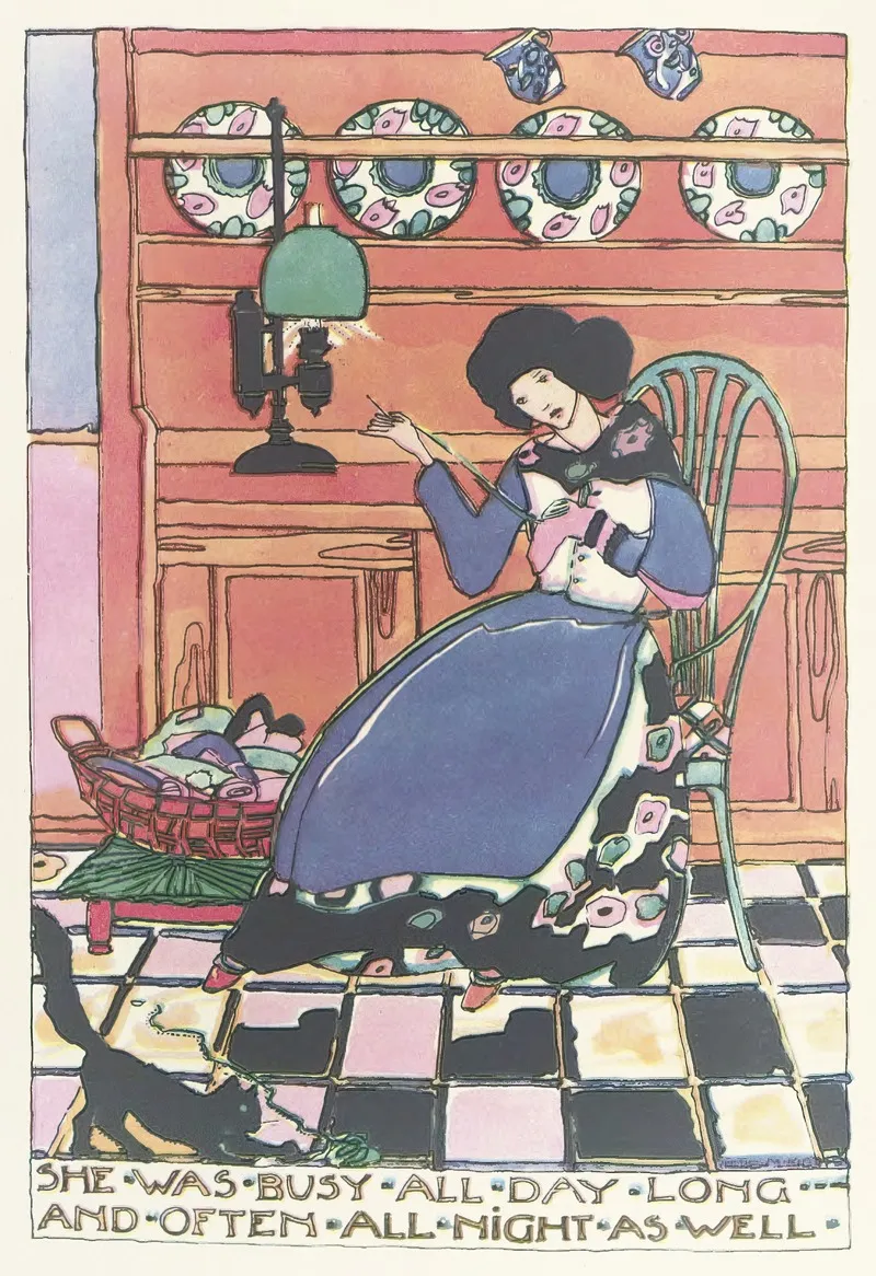 Mummys Bedtime Story Book Pl 04 by Jessie Marion King - Canvas Print