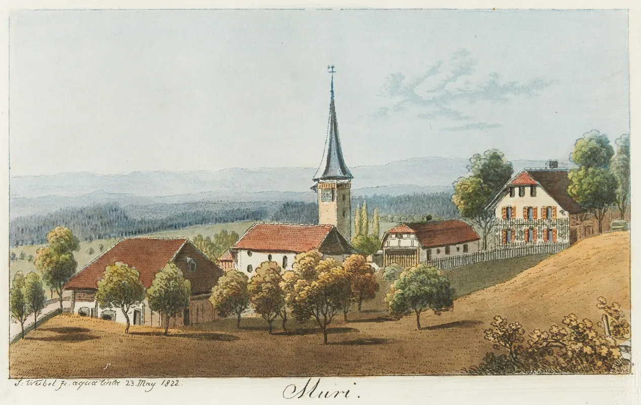 Muri by Jakob Samuel Weibel - Canvas Print