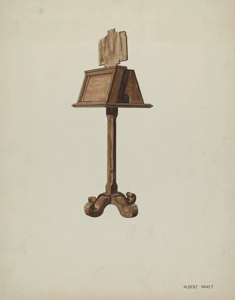 Music Stand by Albert Pratt - Canvas Print