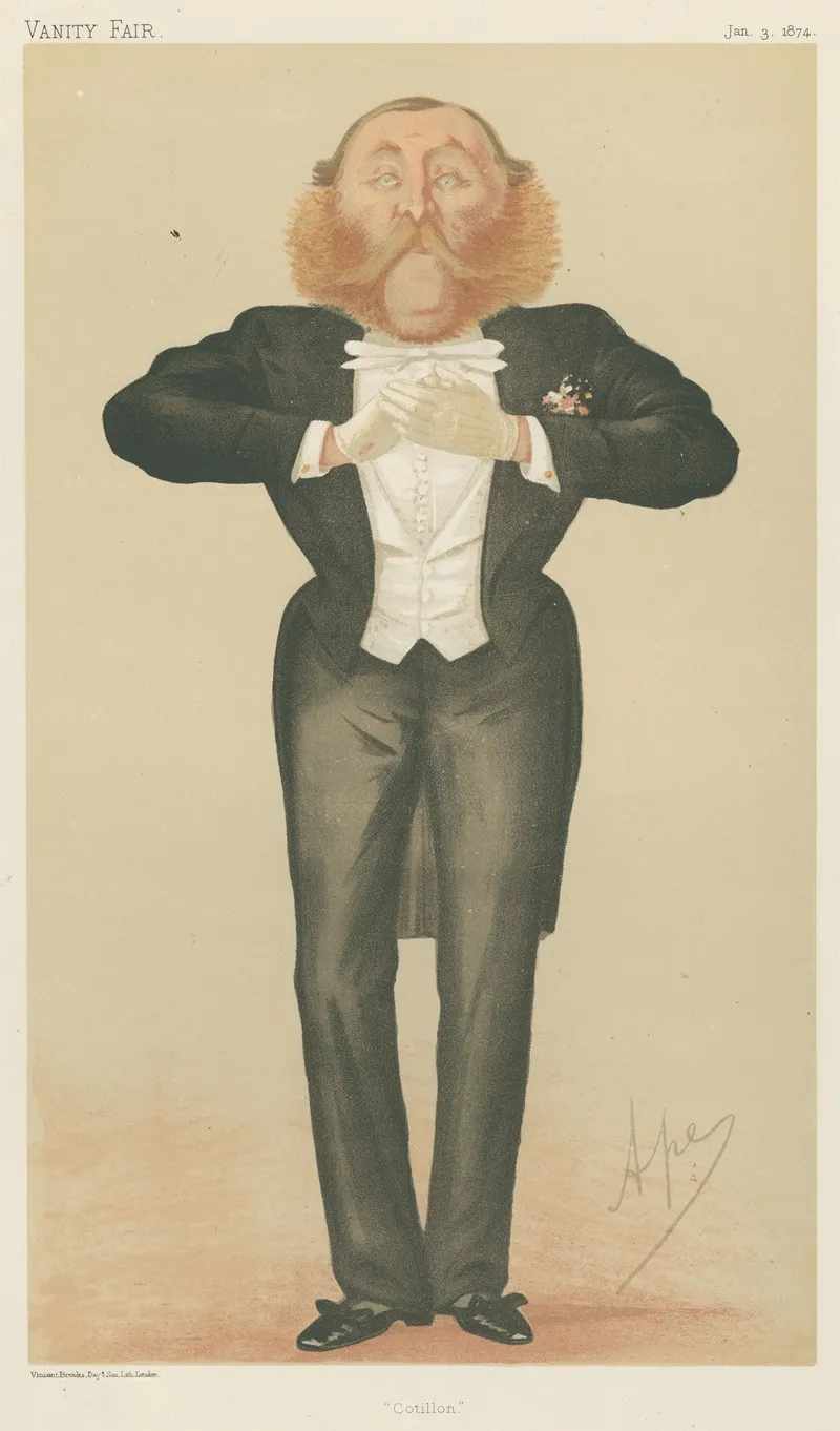 Musicians Cotillon Mr Augustus Saville Lumley January 3 1874 by Carlo Pellegrini - Canvas Print