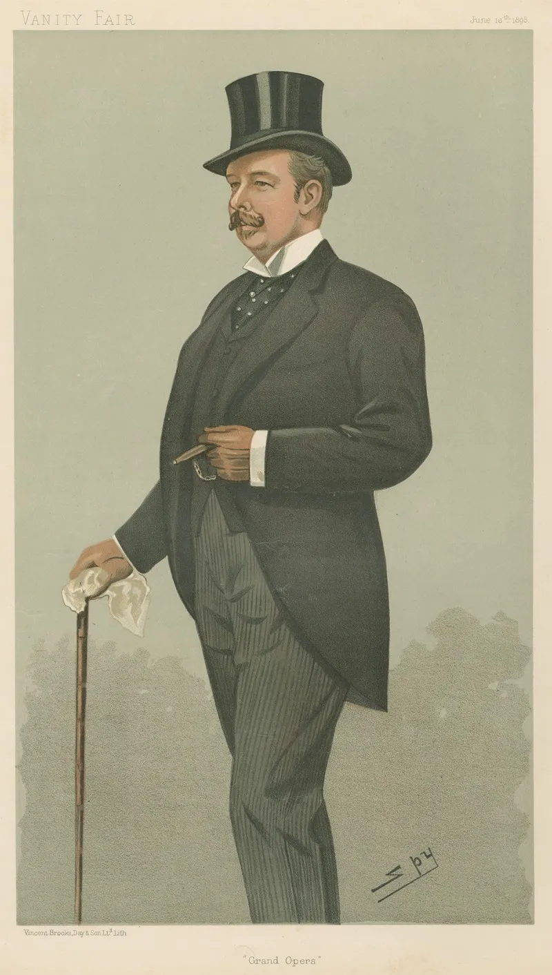 Musicians Grand Opera Mr Henry Vincent Higgins June 16 1898 by Leslie Matthew Ward - Canvas Print