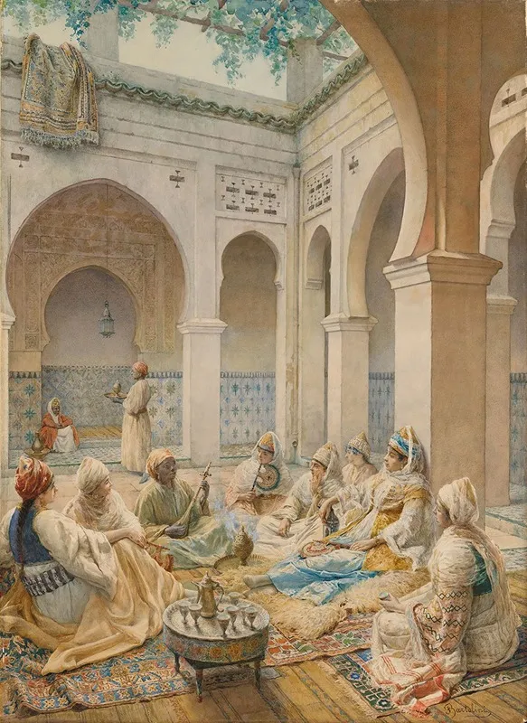 Musicians In The Courtyard