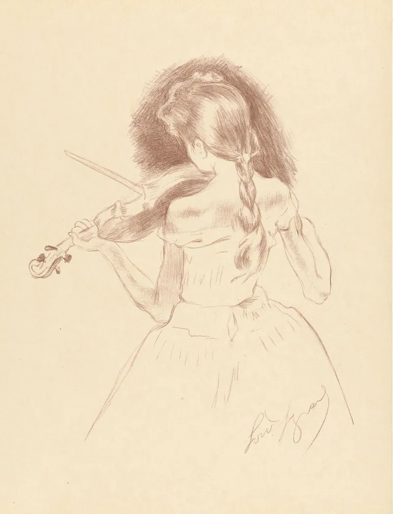 Musicienne by Louis Legrand - Canvas Print