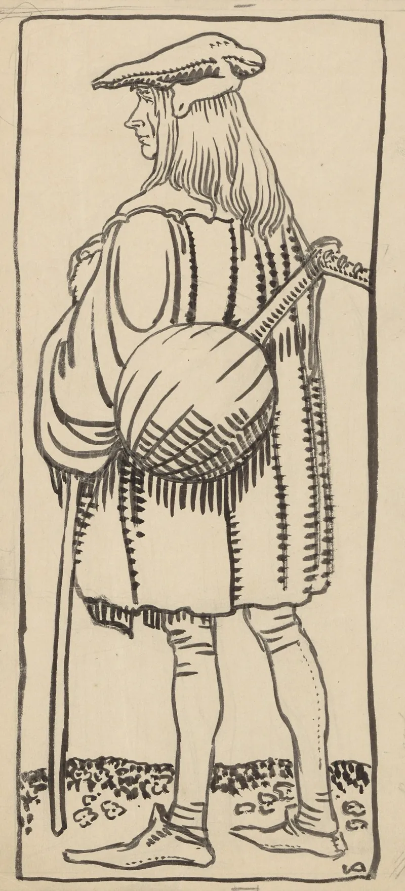 Musikant 2 by Valdemar Andersen - Canvas Print