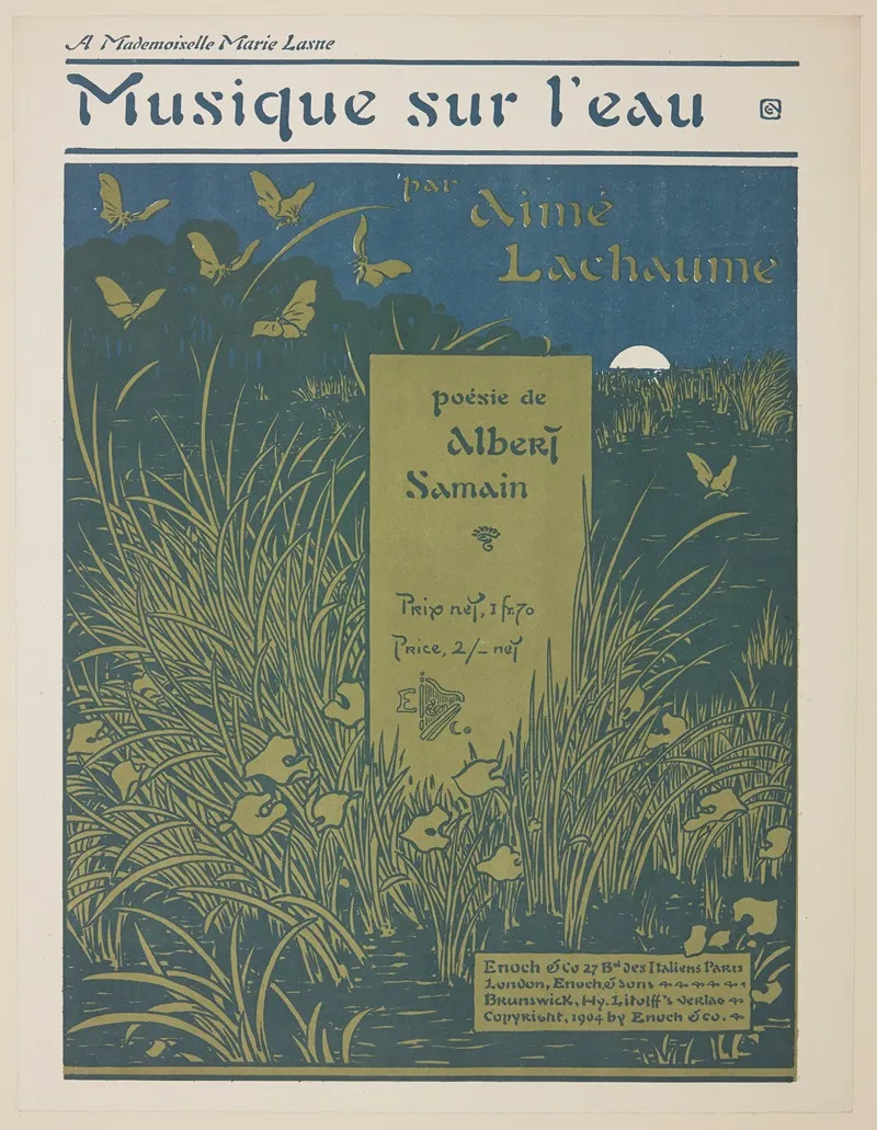 Musique Sur Leau by George Auriol - Canvas Print