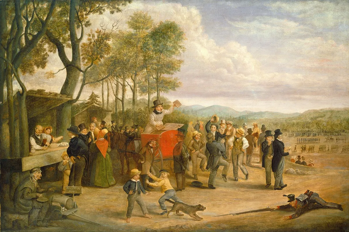 Muster Day by Charles Henry Granger - Canvas Print