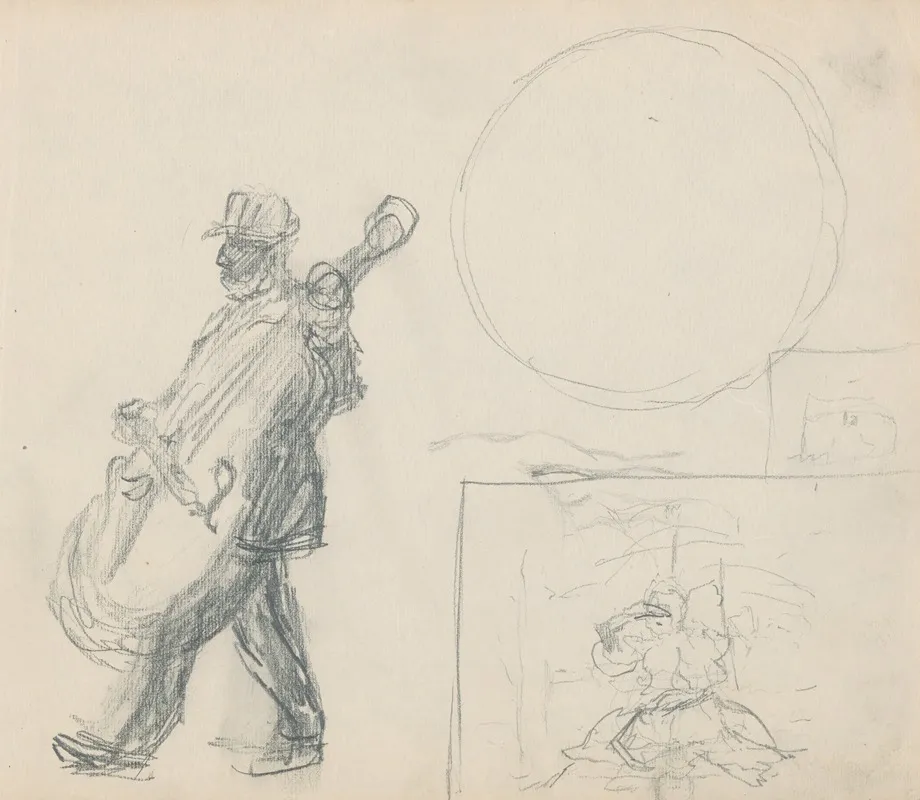 Muzikant Ii by Gustáv Mallý - Canvas Print