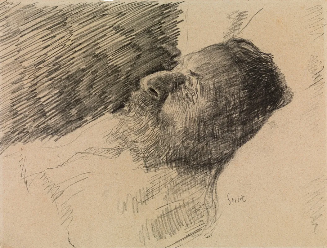 My Dead Father by James Ensor - Canvas Print