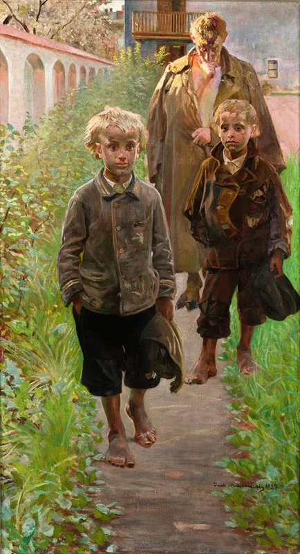 My Models by Jacek Malczewski - Canvas Print
