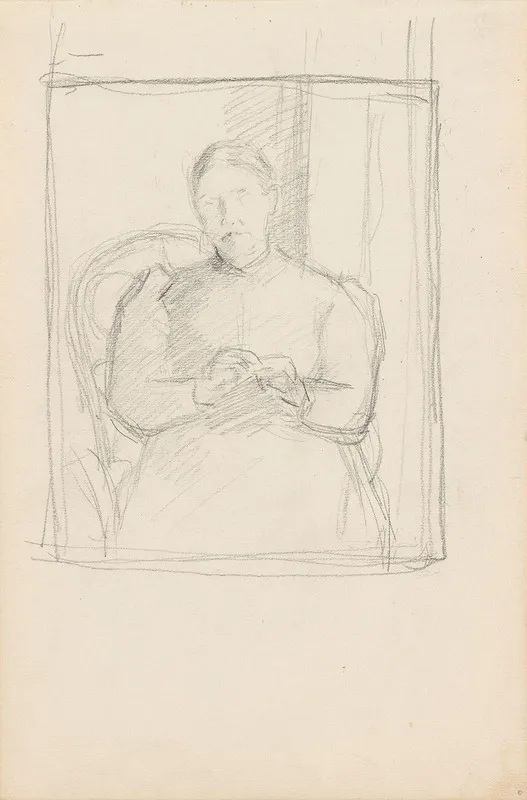 My Mother Knitting