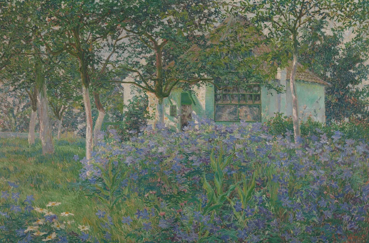 My Studio In June by Anna De Weert - Canvas Print