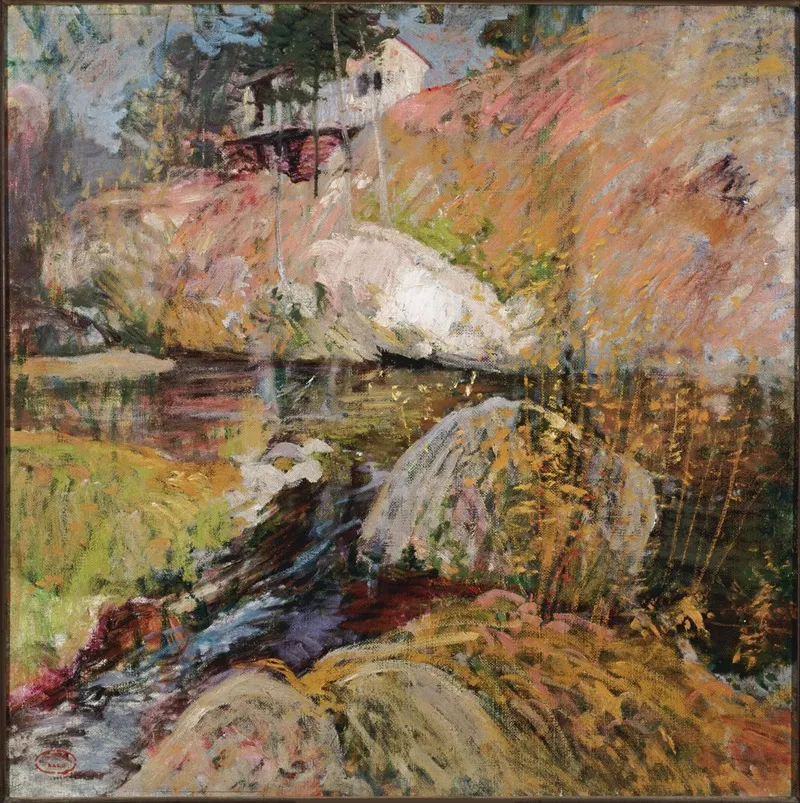 My Summer Studio by John Henry Twachtman - Canvas Print