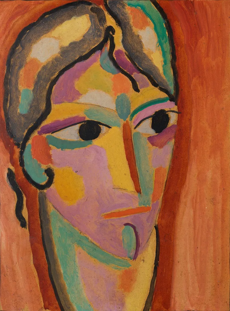 Mystischer Kopf Trotz by Alexej von Jawlensky - Canvas Print