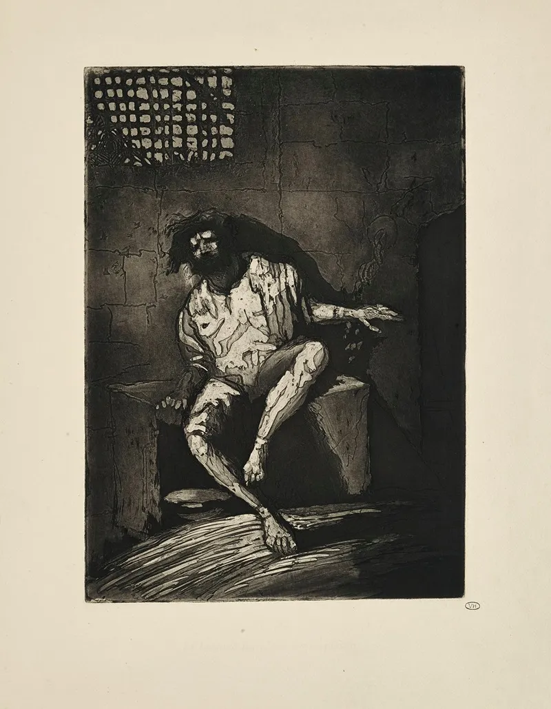 N 29 Le Brigand Barabbas Est En Prison by Emile Bernard - Canvas Print
