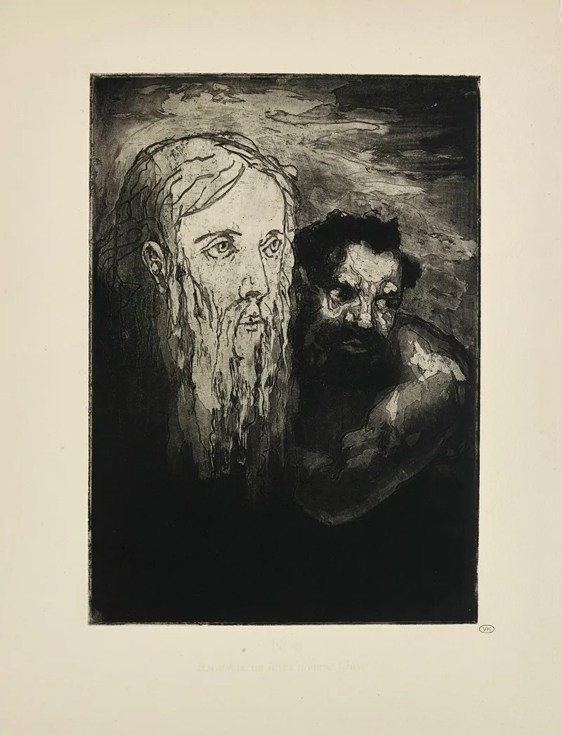 N 41 Barabbas Ou Jesus Nomme Christ by Emile Bernard - Canvas Print