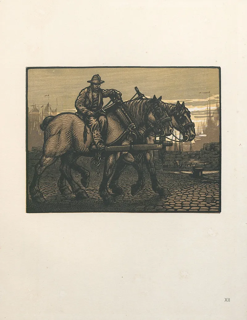 Na Het Werk by Edward Pellens - Canvas Print