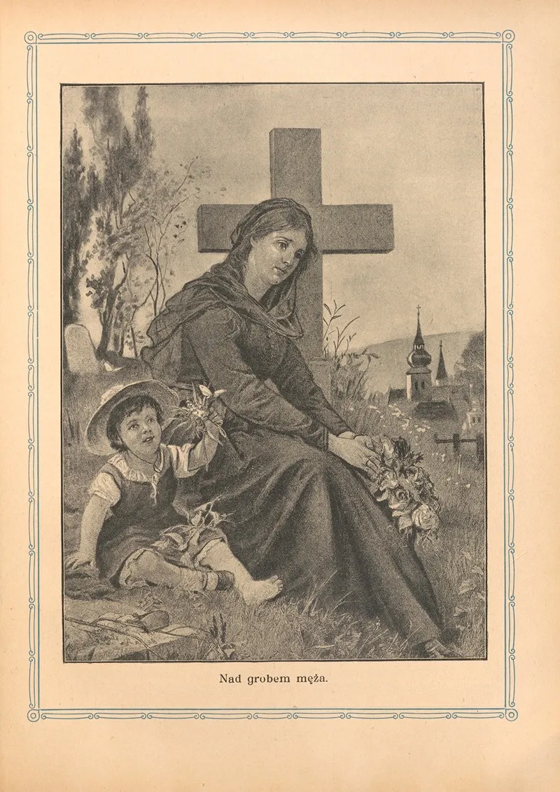 Nad‎ ‎grobem‎ ‎meza by Otto Bitschnau - Canvas Print